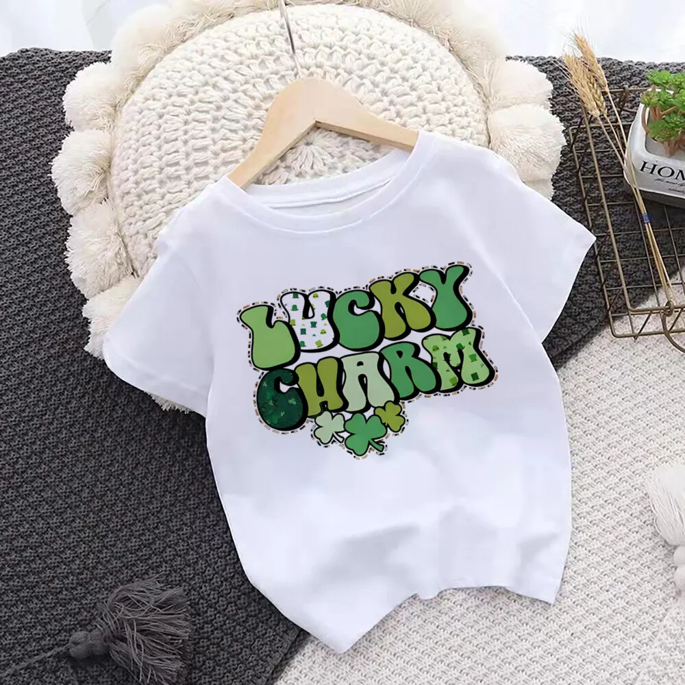 Camiseta San Patricio con amuleto de la suerte para niños - imagen 5
