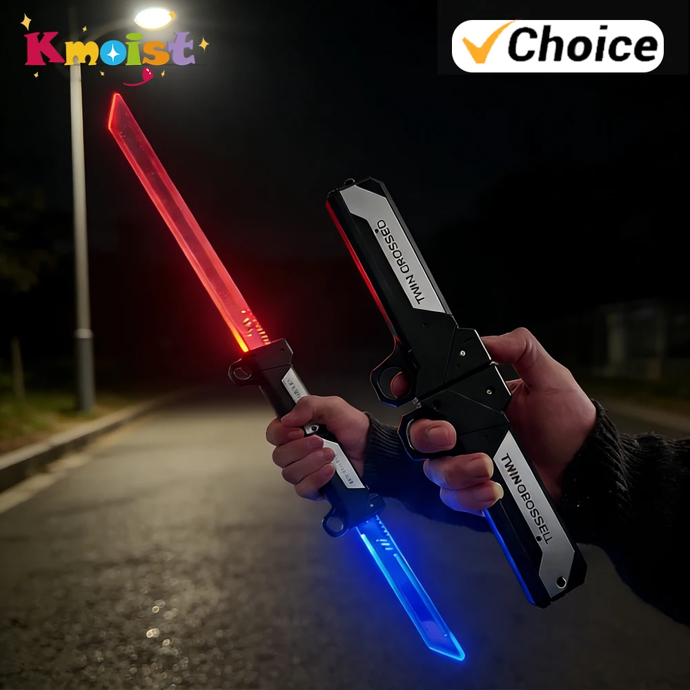 Espada láser doble hoja infantil luminosa para disfraces - imagen 2