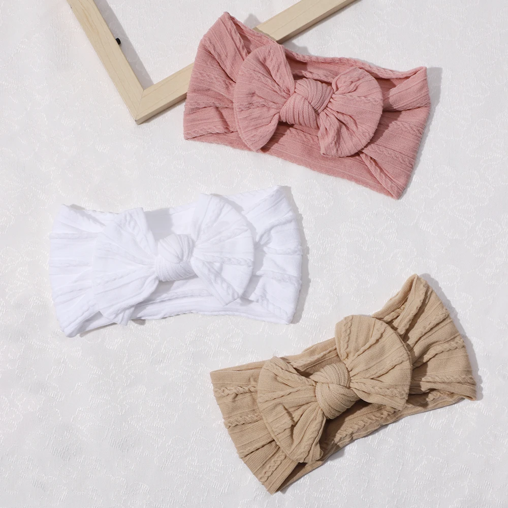 Diadema elástica con lazo para bebé – Accesorio suave cabello - imagen 2