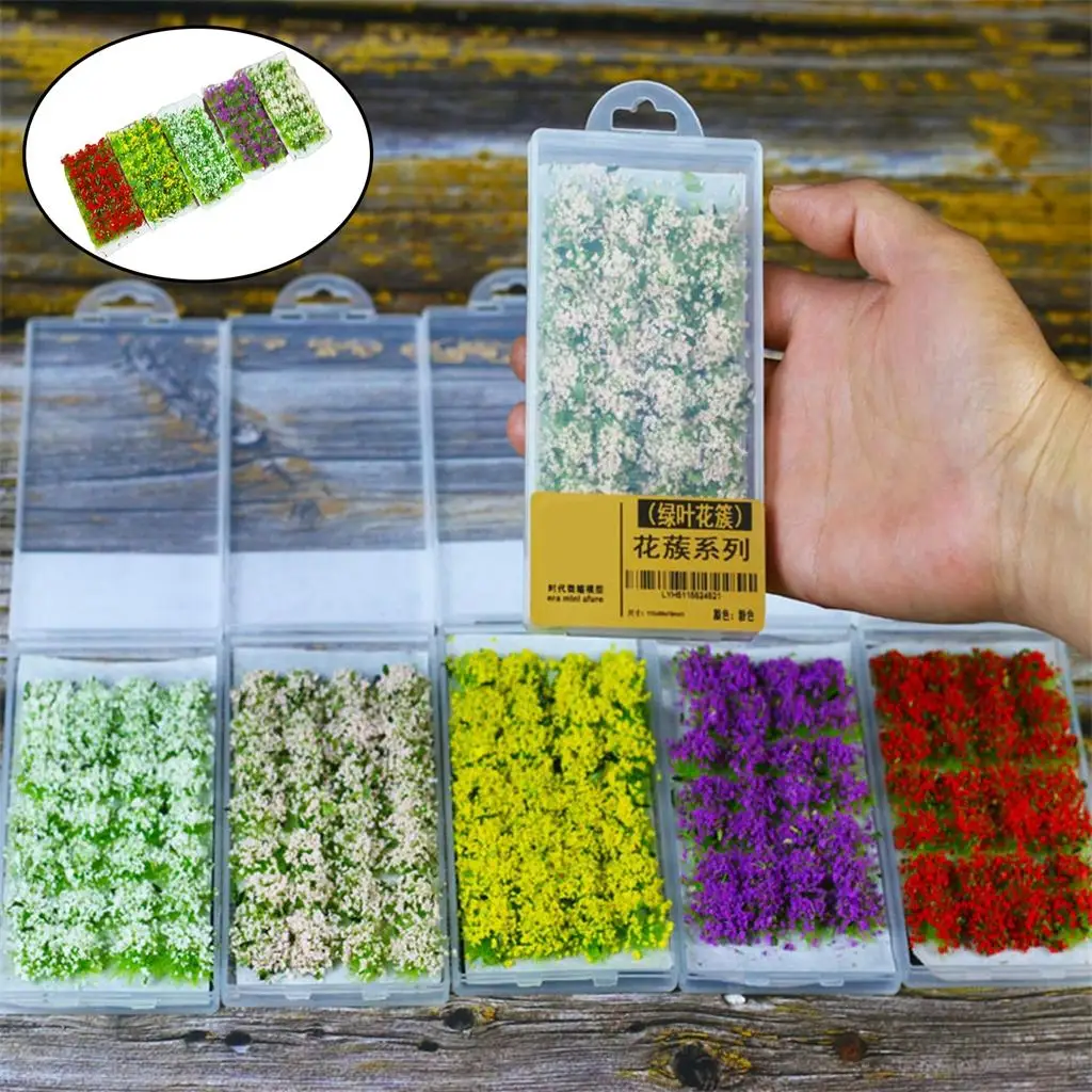 Flores en miniatura para ferromodelismo, modelos estáticos - imagen 2