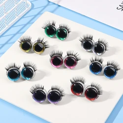 Ojos de seguridad con pestañas para muñecos Amigurumi