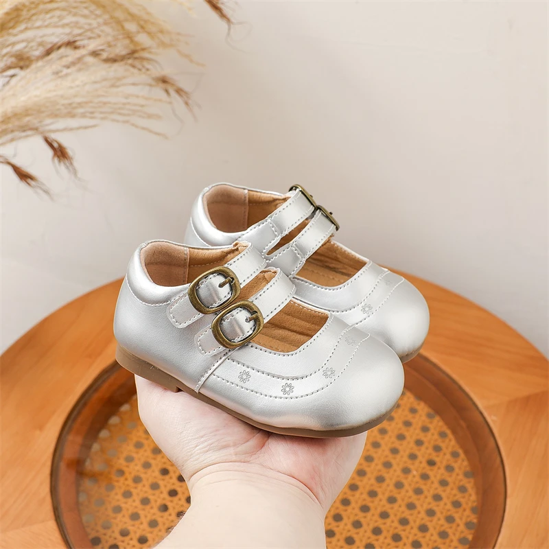 Zapatos de princesa antideslizantes suaves para niña