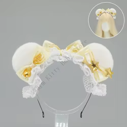 Diadema orejas de oso con lazo para niños – Para el pelo y fiesta