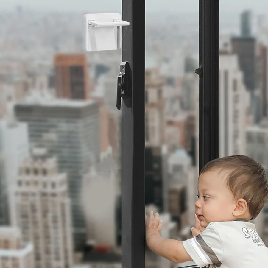 Cerradura de seguridad infantil sin taladrar para puertas y ventanas - imagen 2
