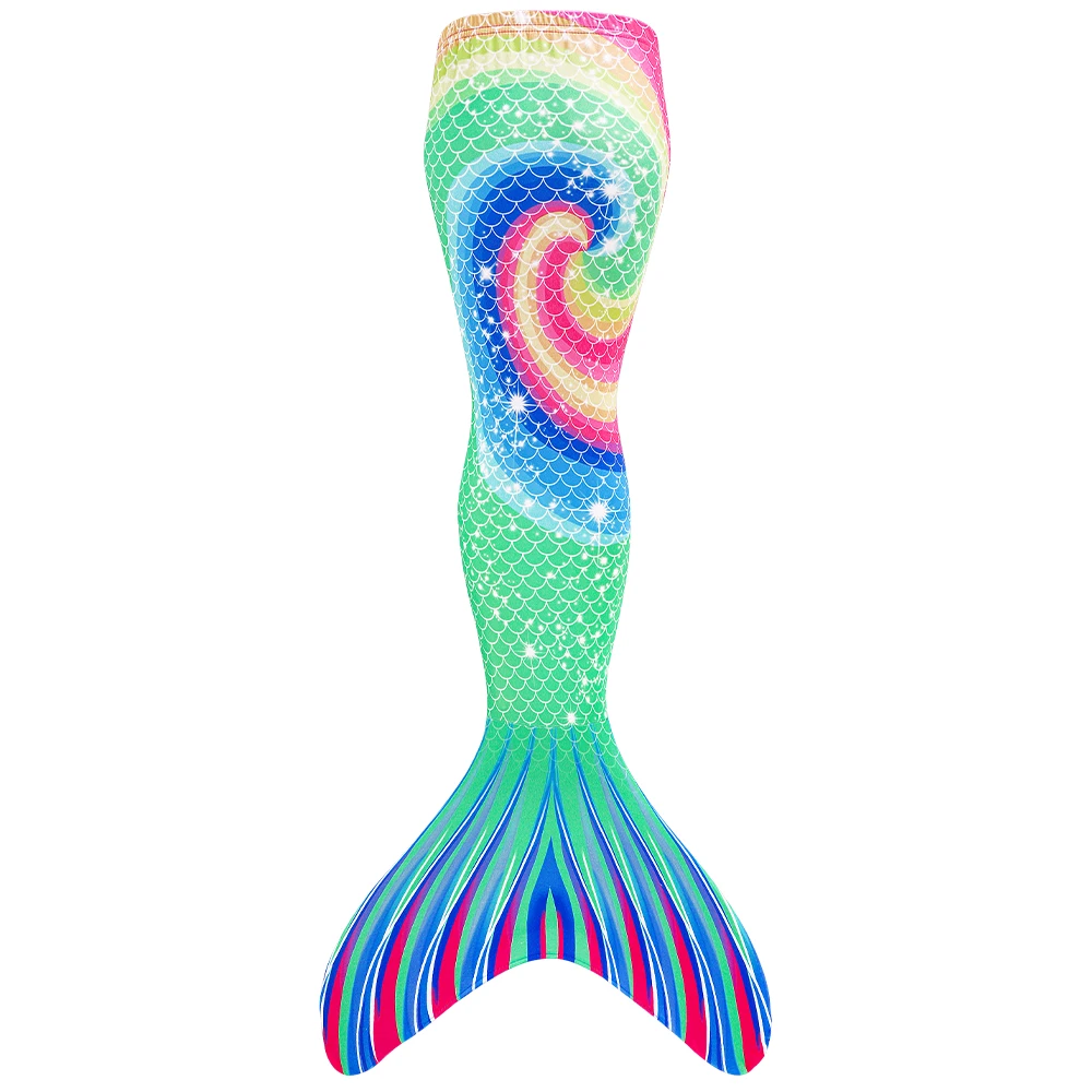 Traje de baño sirena con cola para niñas – estilo playa - imagen 4