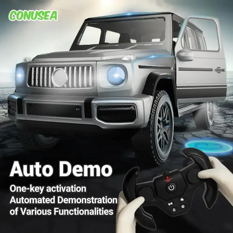 Coche teledirigido todoterreno 4x4 eléctrico con música para niños - imagen 4