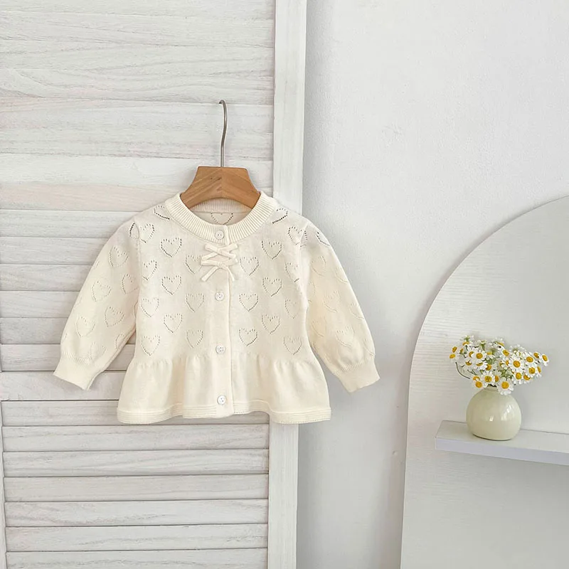 Conjunto infantil combinado con cárdigan