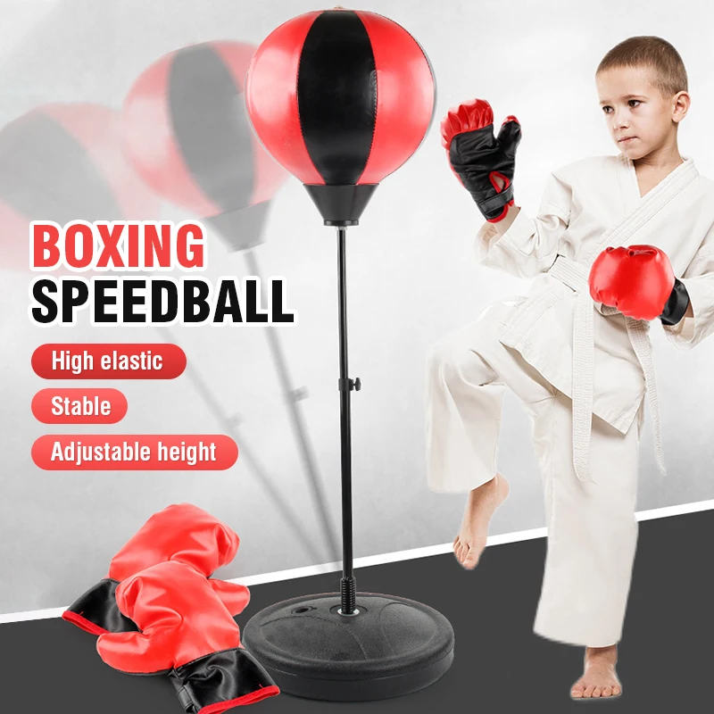 Set de boxeo infantil con guantes y pelota de velocidad - imagen 4