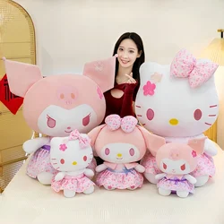 Peluche suave de Hello Kitty y Kuromi Sanrio, para niños