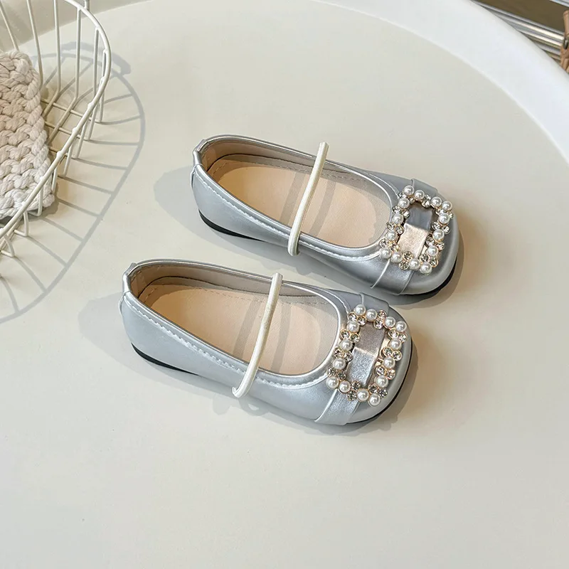 Zapatos de piel para niña antideslizantes estilo princesa - imagen 4