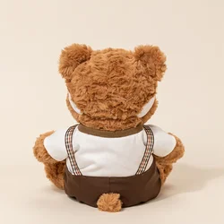 Peluche osito blanco con vestido y cojín acolchado para niños