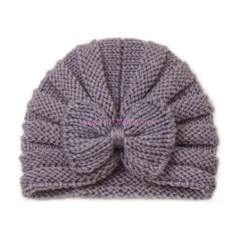 Gorro turbante bebé cálido tejido transpirable para recién nacidos