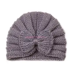 Gorro turbante bebé cálido tejido transpirable para recién nacidos