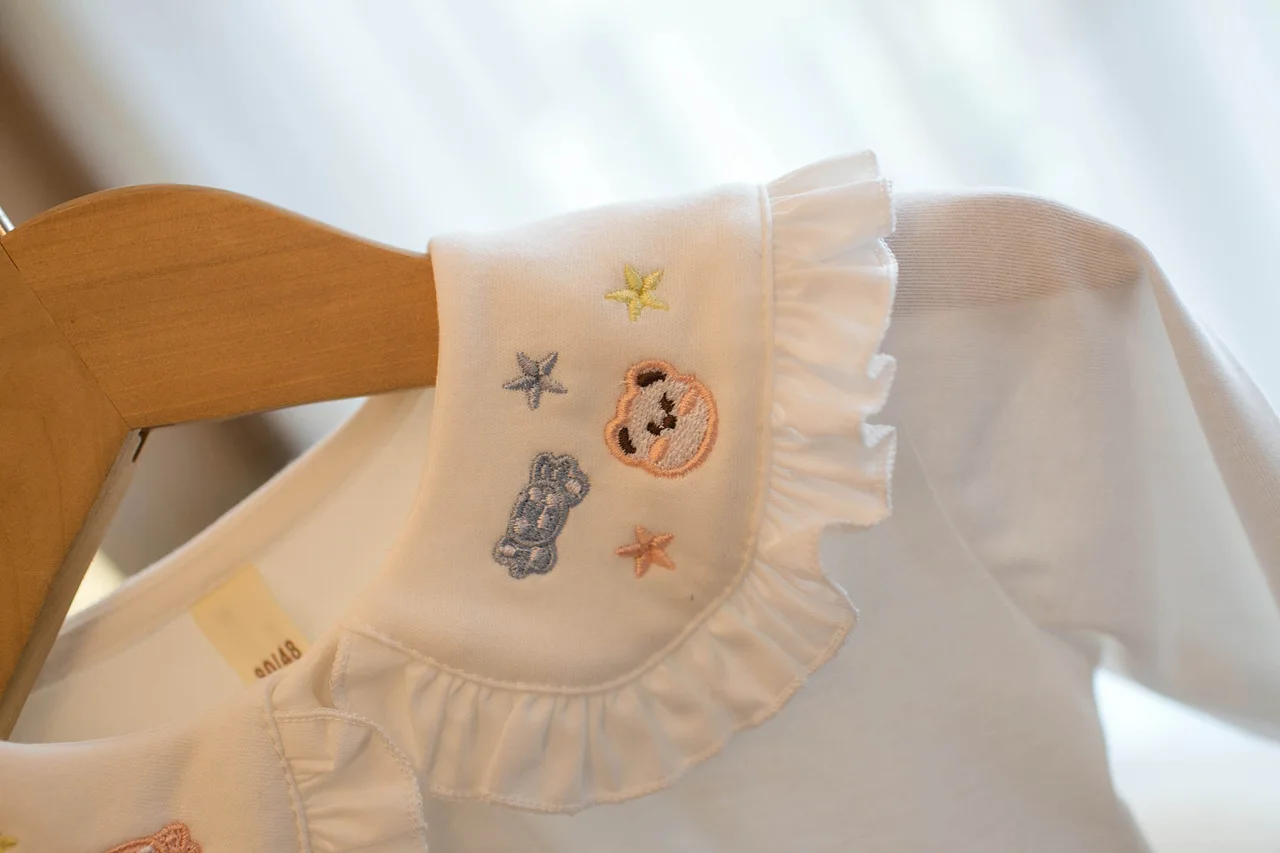 Blusas de primavera para niñas con bordado de estrellas - imagen 4