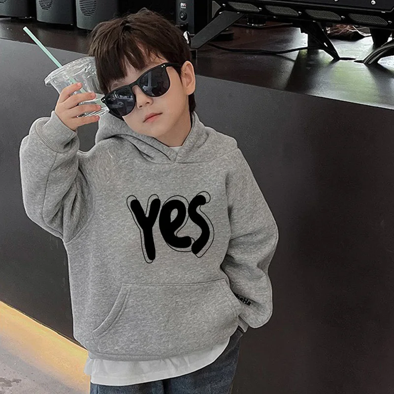 Jersey acolchado de invierno con capucha para niños, cálido - imagen 3