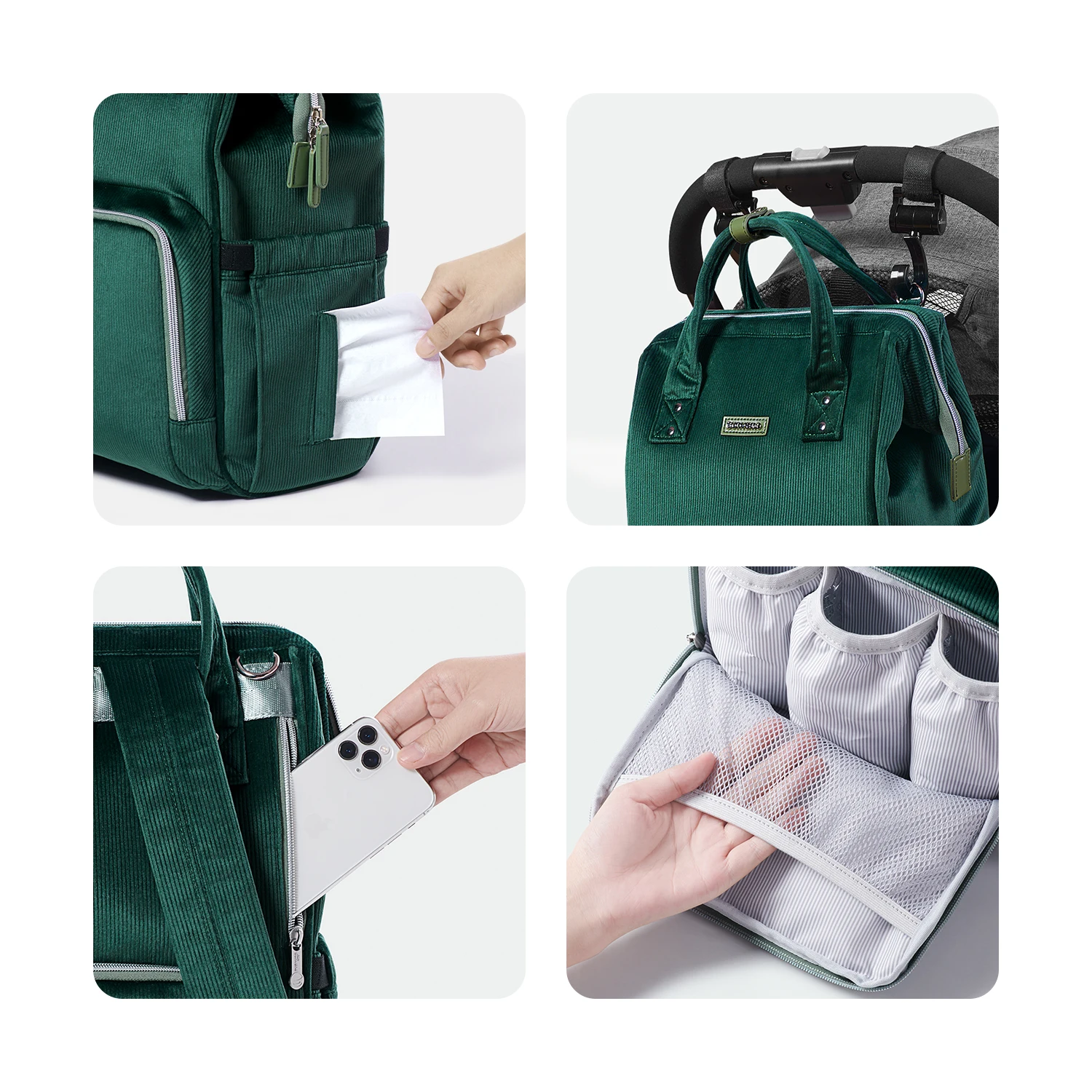 Sunveno Bolsa pañales Original Bolso de viaje mamá bebé resistente - imagen 2