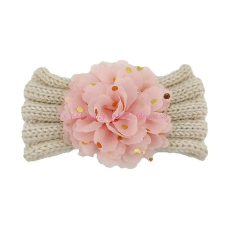 Diadema de turbante con flores para bebé y niña - imagen 2