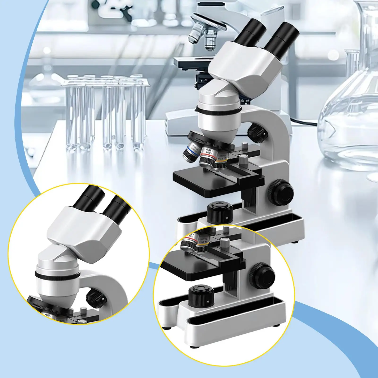 Kit de microscopio educativo para niños – ciencia formativa inicial - imagen 5