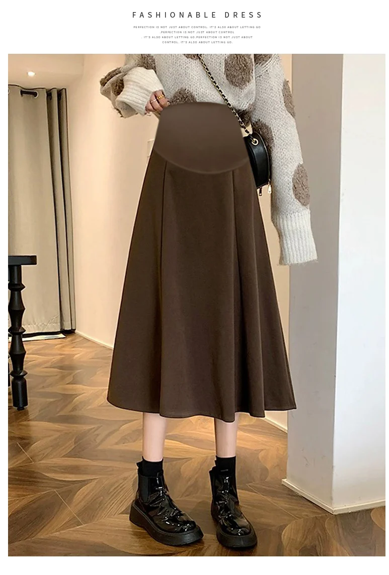 Falda de maternidad lista para el día