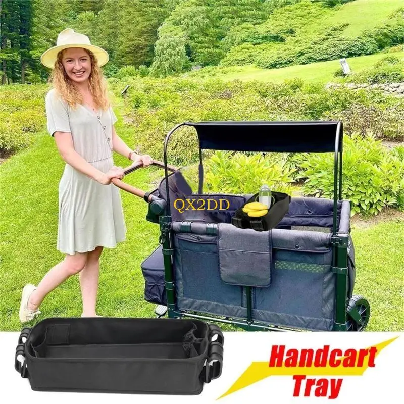 QX2D Bandeja de viaje para niños con portavasos de carrito - imagen 4