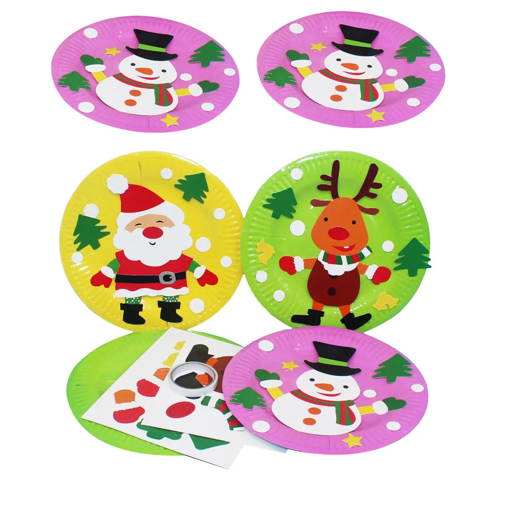 Pegatinas navideñas para platos de manualidades brillantes - imagen 2
