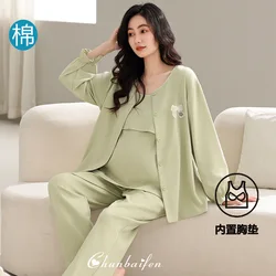 Pijama para embarazadas de algodón acolchado cálido invierno