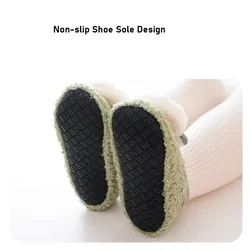 Calcetines antideslizantes bebé con suela suave y patrón de conejo