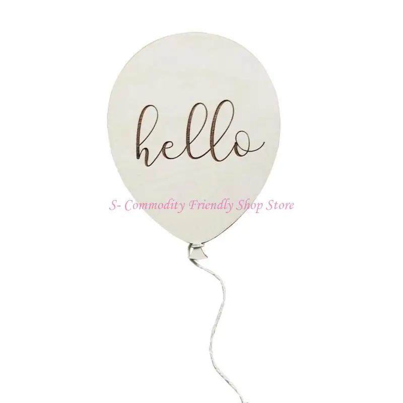 Globos de madera para newborn – Decoración sesión fotográfica - imagen 3