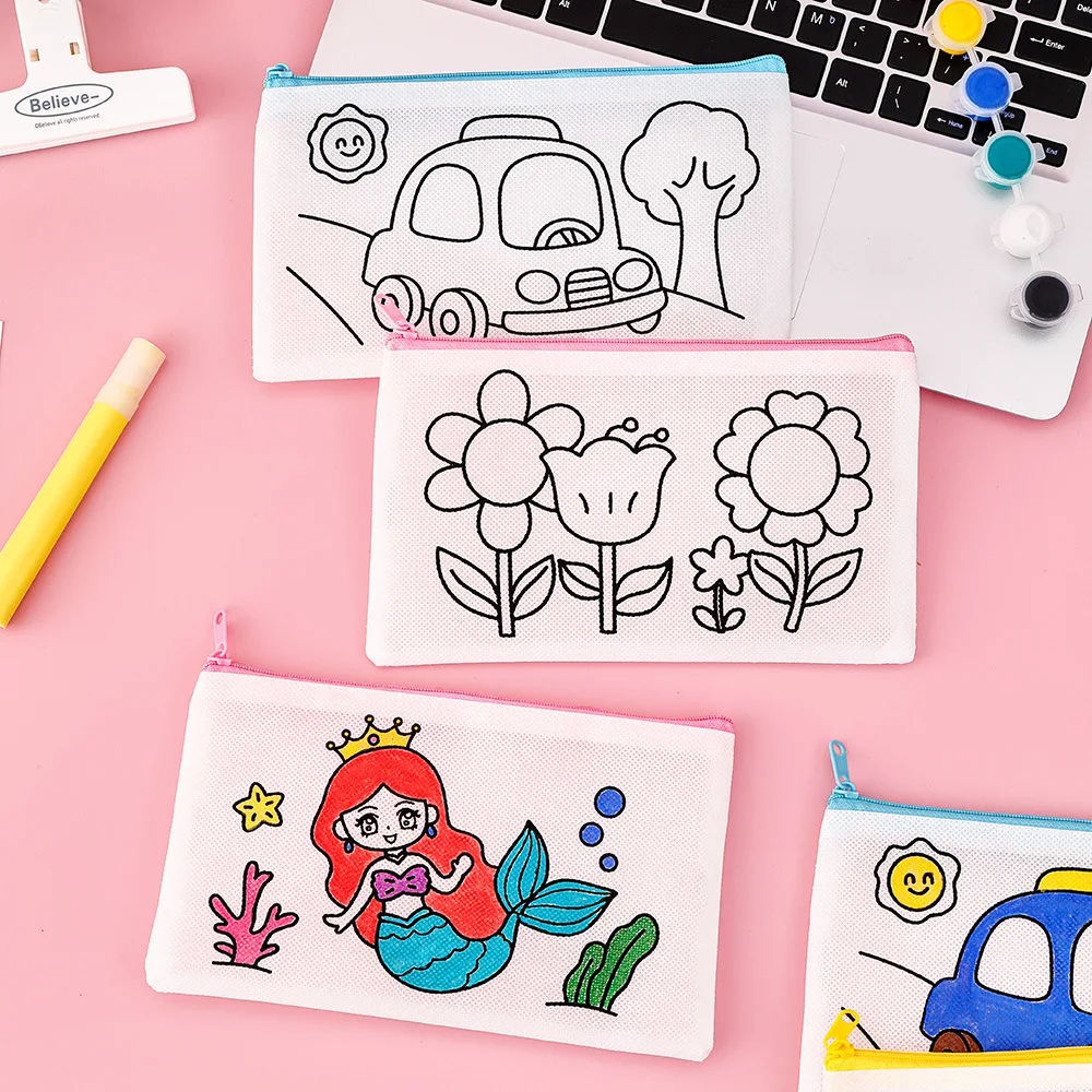 Estuche de lápices para manualidades bolsa arte colorear vuelta al cole - imagen 4