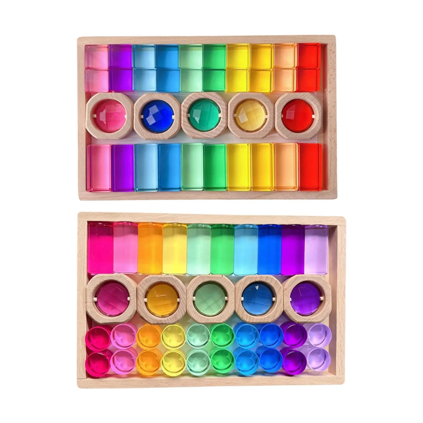 Bloques de madera GEM para apilar y estimular motricidad fina - imagen 4