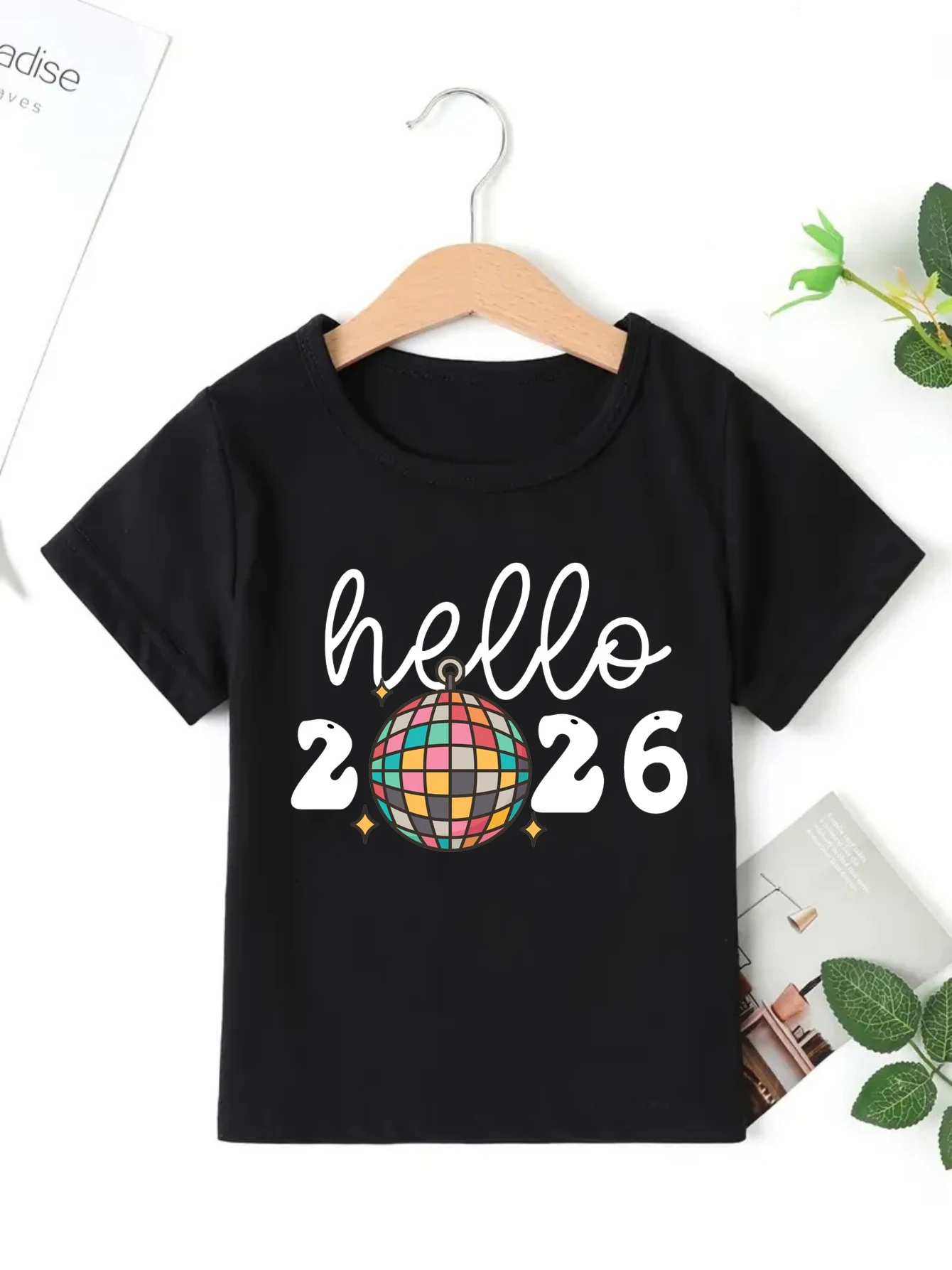 Camiseta Kawaii estrella planeta 2026 para bebés y niños