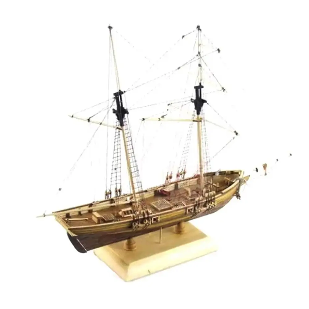 Modelo de barco de madera ensamblado para el hogar