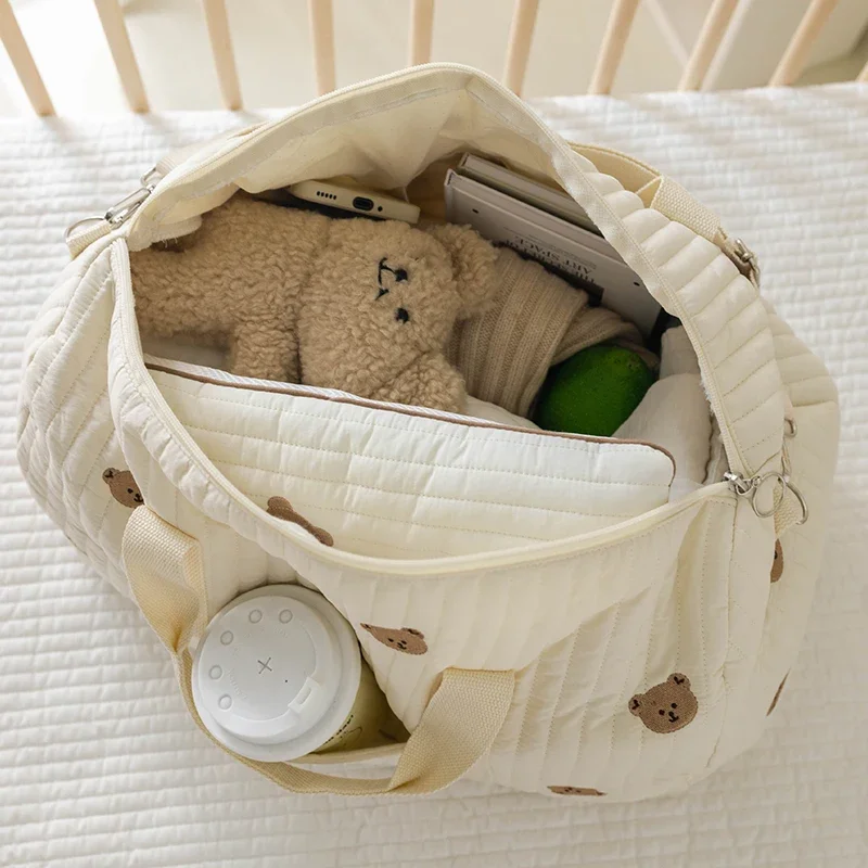 Bolso maternidad bandolera ligero – Bordado multifuncional de gran capacidad - imagen 2