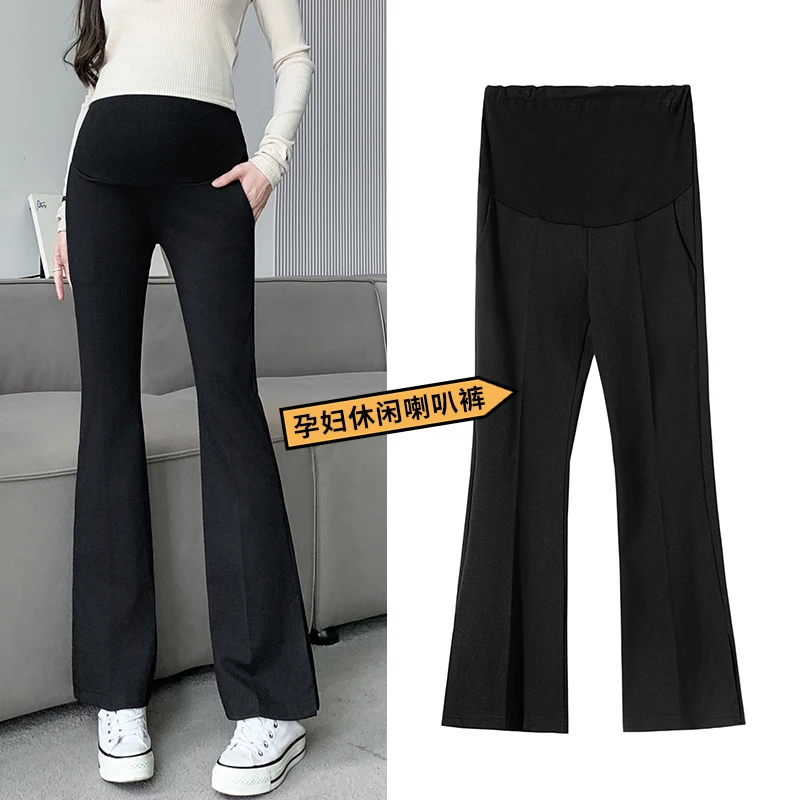 Pantalones de premamá elásticos de piernas rectas primavera - imagen 2