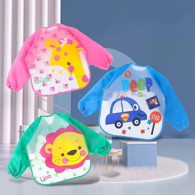 Babero impermeable con mangas largas EVA para alimentación - imagen 2