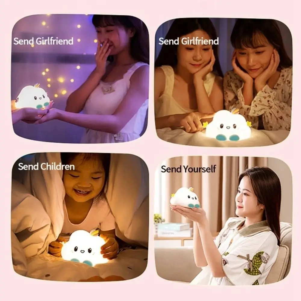 Lámpara de noche nube portátil para niños y bebés, luz decorativa - imagen 2