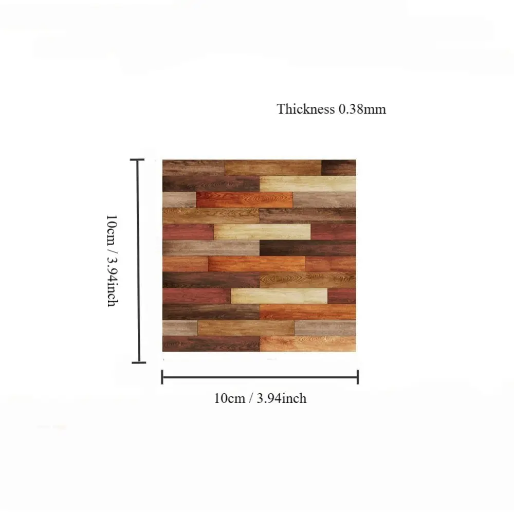 Papel pintado autoadhesivo para casa de muñecas con madera simulada - imagen 2