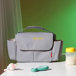 QX2D Bolsa de pañales impermeable de nylon para carrito