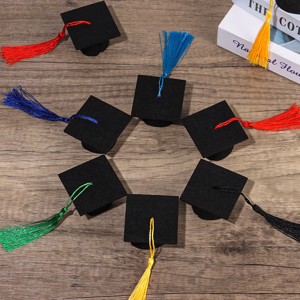 Sombrero de graduación infantil con borlas mini decorativas - imagen 5