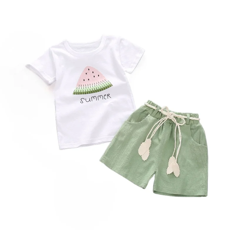 Conjunto bebé niña: camiseta y shorts de algodón para verano - imagen 5