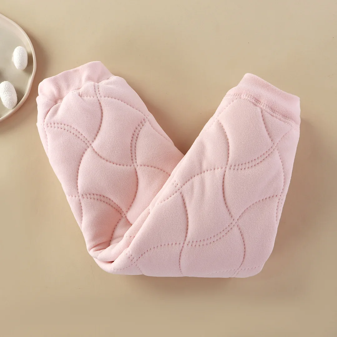 Pantalones de invierno acolchados para niños con cintura elástica - imagen 4