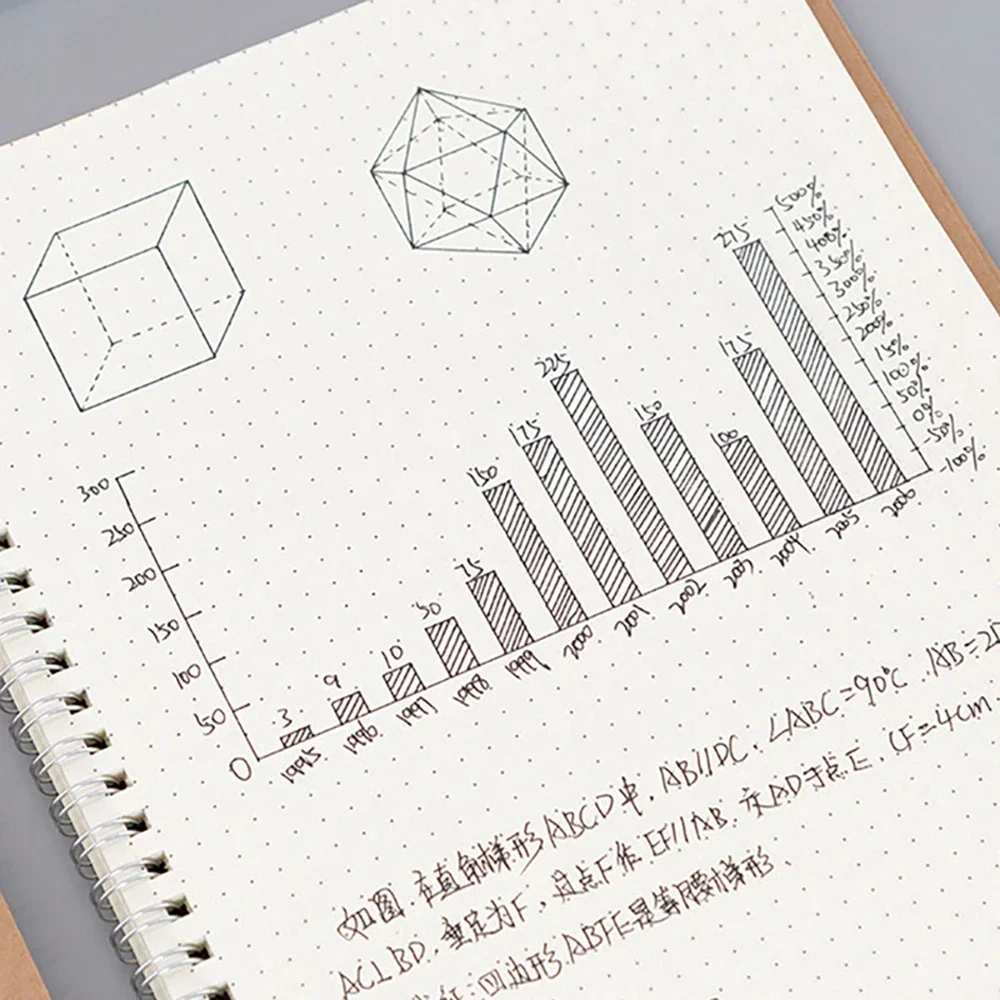 Cuaderno de espiral A5 con cuadrícula de puntos para el colegio - imagen 4