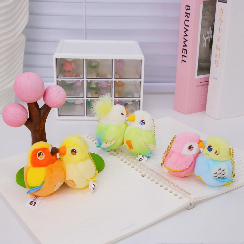 Peluche colgante de pájaros de dibujos animados, divertido - imagen 4