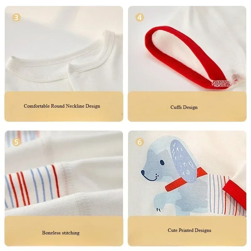 Body bebé recién nacido estampado cachorro manga corta transpirable - imagen 4