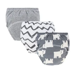Pantalones de entrenamiento en algodón reutilizables para bebé