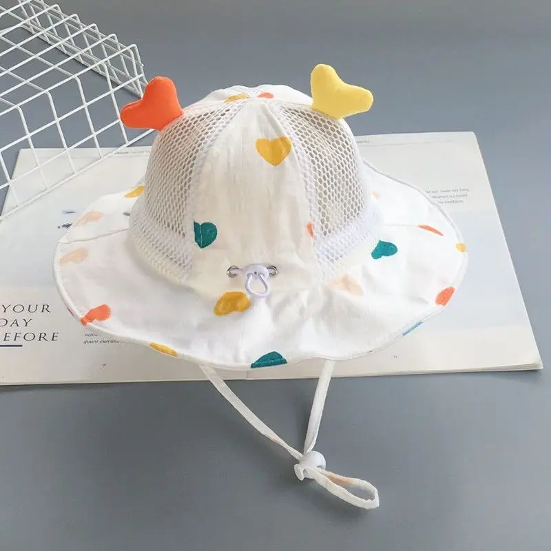 Sombrero de sol para bebé con ala grande y malla transpirable