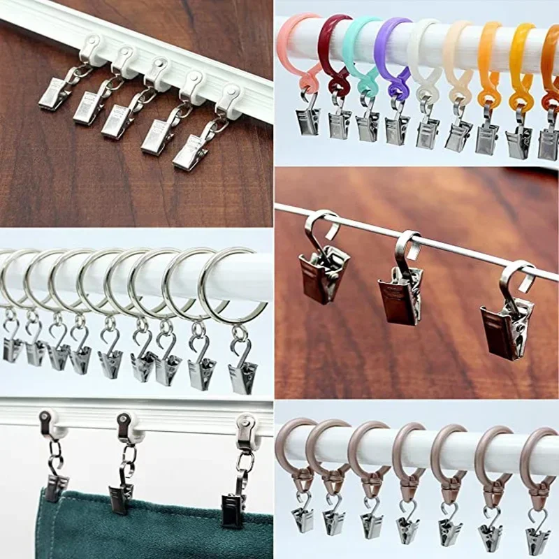 Vvocci pinzas para cortinas con gancho de acero inoxidable - imagen 2
