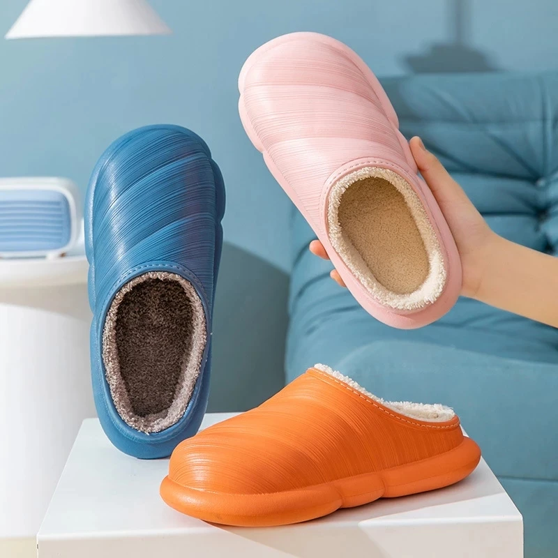 Zapatillas de interior impermeables EVA con plataforma, invierno - imagen 3