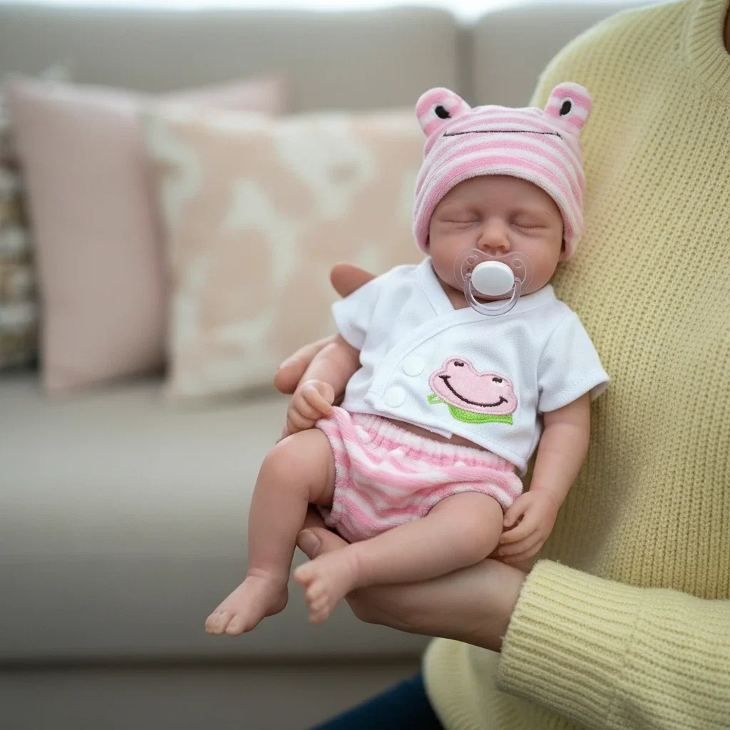 Muñeca reborn realista de silicona flexible RebornLoulou - imagen 3