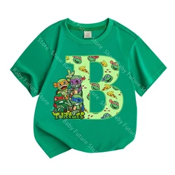 Camiseta manga corta verde Tortugas Ninja para niños
